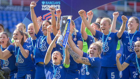 &bdquo;Chelsea&ldquo; futbolininkės &ndash; Anglijos čempionės