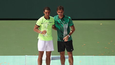 Rogeris Federeris prie&scaron; Rafaelį Nadalį