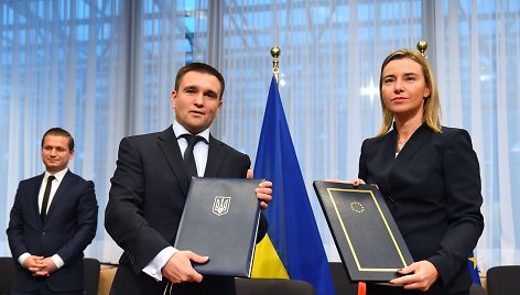 Pavlo Klimkinas ir Federica Mogherini