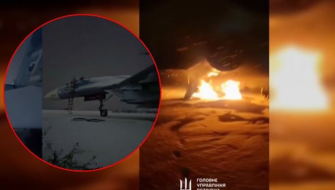 Rusijoje sunaikintas naikintuvas Su-30