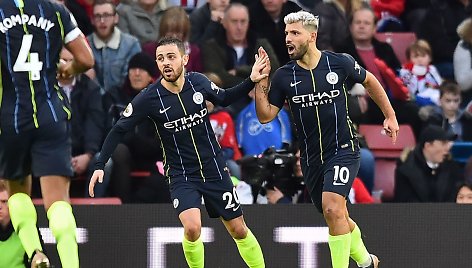 Bernardo Silva ir Sergio Aguero