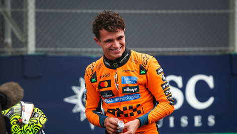 Lando Norrisas laimėjo kvalifikaciją Brazilijoje