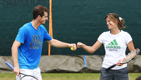 Andy Murray ir Amelie Mauresmo