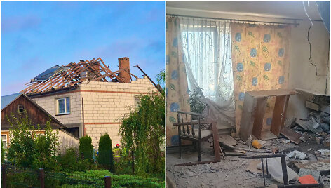 Rusijos dronas pataikė į gyvenamąjį namą Lenkijoje