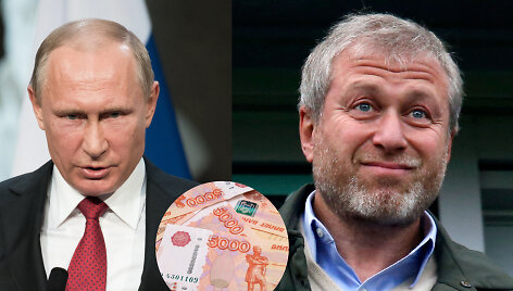 Vladimiras Putinas ir Romanas Abramovičius