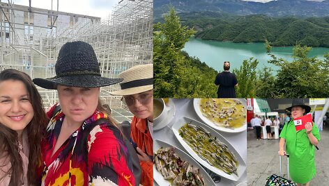 Dovilė Filmanavičiūtė su draugėmis Albanijoje