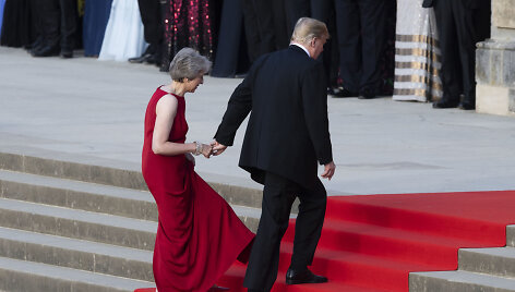 Theresa May ir Donaldas Trumpas