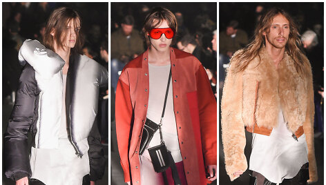 &bdquo;Rick Owens&ldquo; kolekcijos modeliai