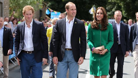 Princas Harry, princas Williamas ir Kembridžo hercogienė Catherine