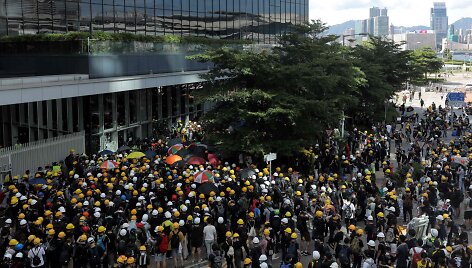 Protestas Honkonge minint perdavimo Kinijai metines