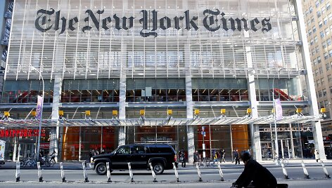 Donaldas Trumpas dienra&scaron;čio &bdquo;The New York Times&ldquo; redakcijoje
