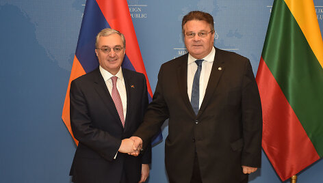 Zohrabas Mnatsakanyanas ir Linas Linkevičius
