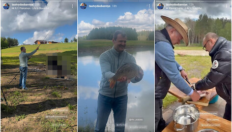 Instagrame pasidalintos Gintauto Palucko ir Ričardo Malinausko žvejybos akimirkos