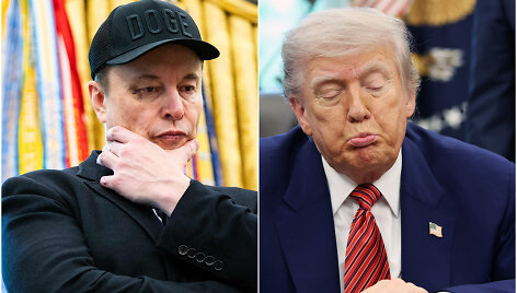 Elonas Muskas ir Donaldas Trumpas