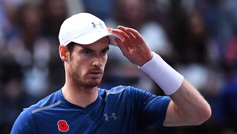 Toma&scaron;ą Berdychą Paryžiuje nugalėjęs Andy Murray &ndash; per pergalę nuo pirmos pasaulio raketės titulo