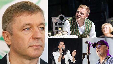 Ramūnas Karbauskis ir festivalio &bdquo;Naisių vasara 2022 &ndash; Žolinė&ldquo; dalyviai