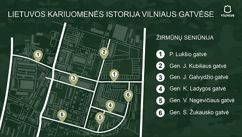 Generolų vardais pavadintose Vilniaus gatvėse – informacinės lentelės