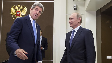 Johnas Kerry Sočyje susitiko su Vladimiru Putinu.