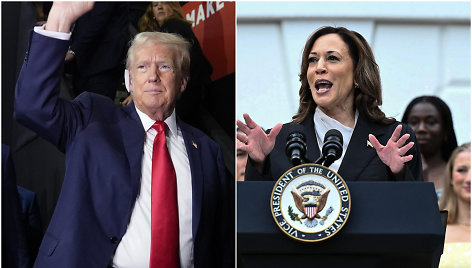 Donaldas Trumpas ir Kamala Harris