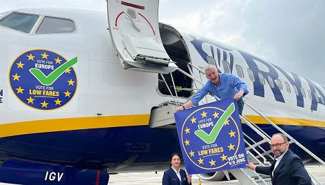 „Ryanair“ skatina balsuoti EP rinkimuose