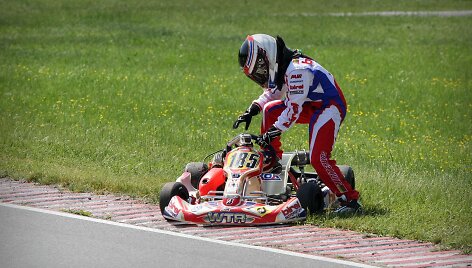 Lenkijos kartingo čempionato akimirka