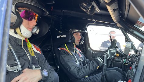Vladas Jurkevičius ir Aisvydas Paliukėnas Dakaro testuose