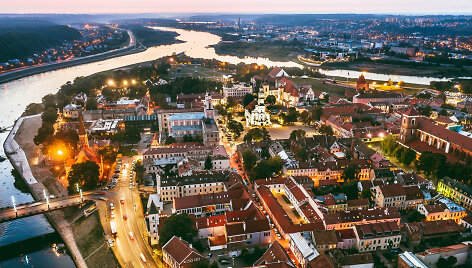 Kauno senamiesčio panorama