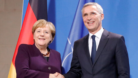 Angela Merkel ir Jensas Stoltenbergas