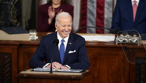 JAV prezidentas Joe Bidenas sako metinę kalbą