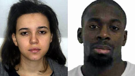 Įtariamieji dėl Paryžiaus policininkė nužudymo: Hayat Boumeddiene ir Amedy Coulibaly