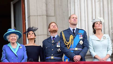 Elžbieta II, Meghan Markle, princas Harry, princas Williamas, hercogienė Catherine