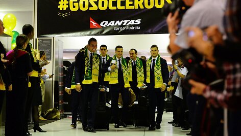 Australijos vyrų futbolo rinktinė Sidnėjaus oro uoste