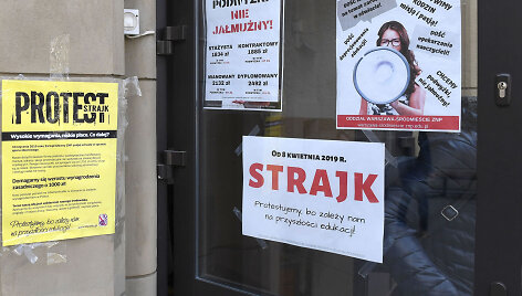 Mokytojų streikas Lenkijoje