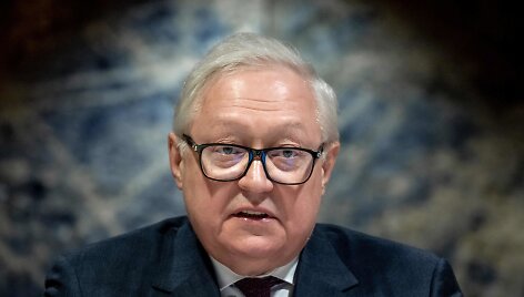 Rusijos užsienio reikalų ministro pavaduotojas Sergejus Riabkovas Ženevoje