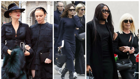 Stella McCartney su Kate Moss, Victoria Beckham ir Naomi Campbell su Donatella Versace