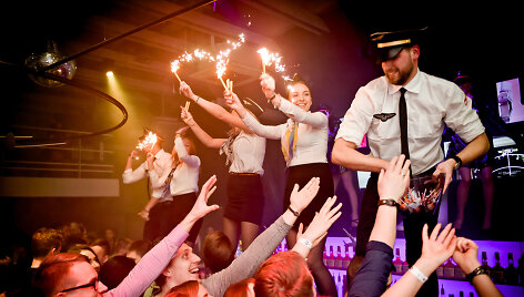 Vakarėlio klube &bdquo;Mojo Lounge Kaunas&ldquo; akimirka