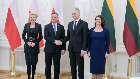 Agata Kornhauser-Duda, Andrzejus Duda, Gitanas Nausėda, Diana Nausėdienė