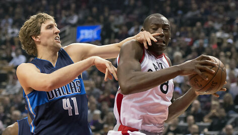 Dirkas Nowitzkis ir Bismackas Biyombo