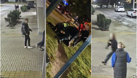 Vaizdo stebėjimo kameromis užfiksuota, kaip paaugliai Kaune niokoja daugiabučio turtą