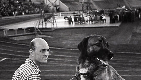 Retro nuotrauka &ndash; boksas &bdquo;Žalgirio&ldquo; stadione