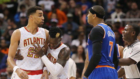 Carmelo Anthony ir Thabo Sefolosha