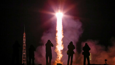 Rusi&scaron;kos raketos &bdquo;Sojuz&ldquo; startas i&scaron; Baikonuro kosmodromo