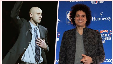 Andersonas Varejao (dešinėje) prisiminė, kad karjeros NBA pradžioje jam labai padėjo Žydrūnas Ilgauskas.