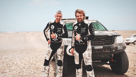 &bdquo;General Financing team Pitlane&ldquo; ekipažo nariai Benediktas Vanagas ir Sebastianas Rozwadowskis