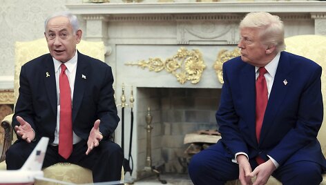 Benjaminas Netanyahu ir Donaldas Trumpas /  / AP