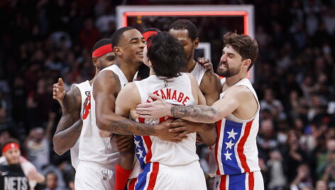 Kyrie Irvingas metimu atne&scaron;ė pergalę &bdquo;Brooklyn Nets&ldquo;.