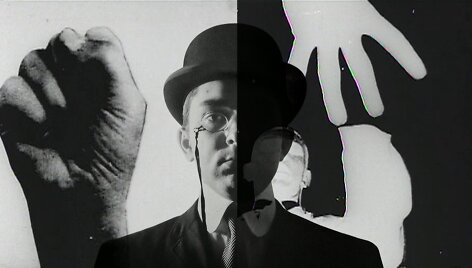 Kadras i&scaron; filmo &bdquo;George J. Mačiūno ir Fluxus istorija&ldquo;