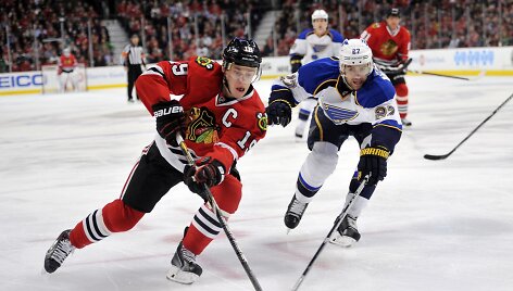 &bdquo;Blackhawks&ldquo; ir &bdquo;Blues&ldquo; rungtynės