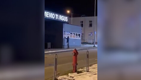 Plakatus plė&scaron;ęs paauglys Vievyje