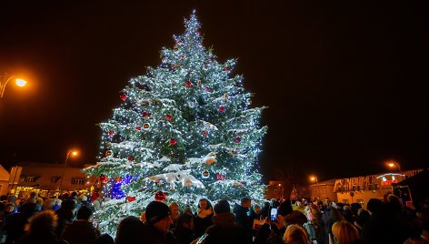 Rokiškio Kalėdų eglės įžiebimas